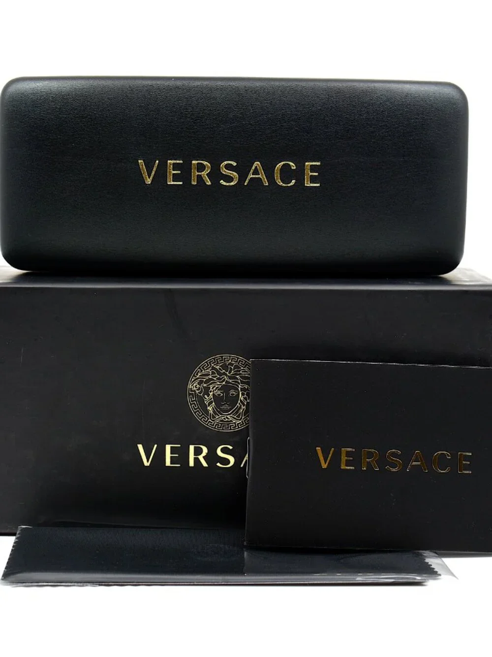 NEW VERSACE VE2252 100287 GOLD DARK GREY AVIATOR AUTHENTIC SUNGLASSES